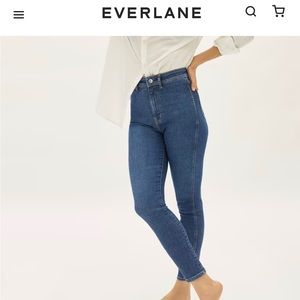 NWT Everlane High Skinny Jean. Color: Vintage Blue.